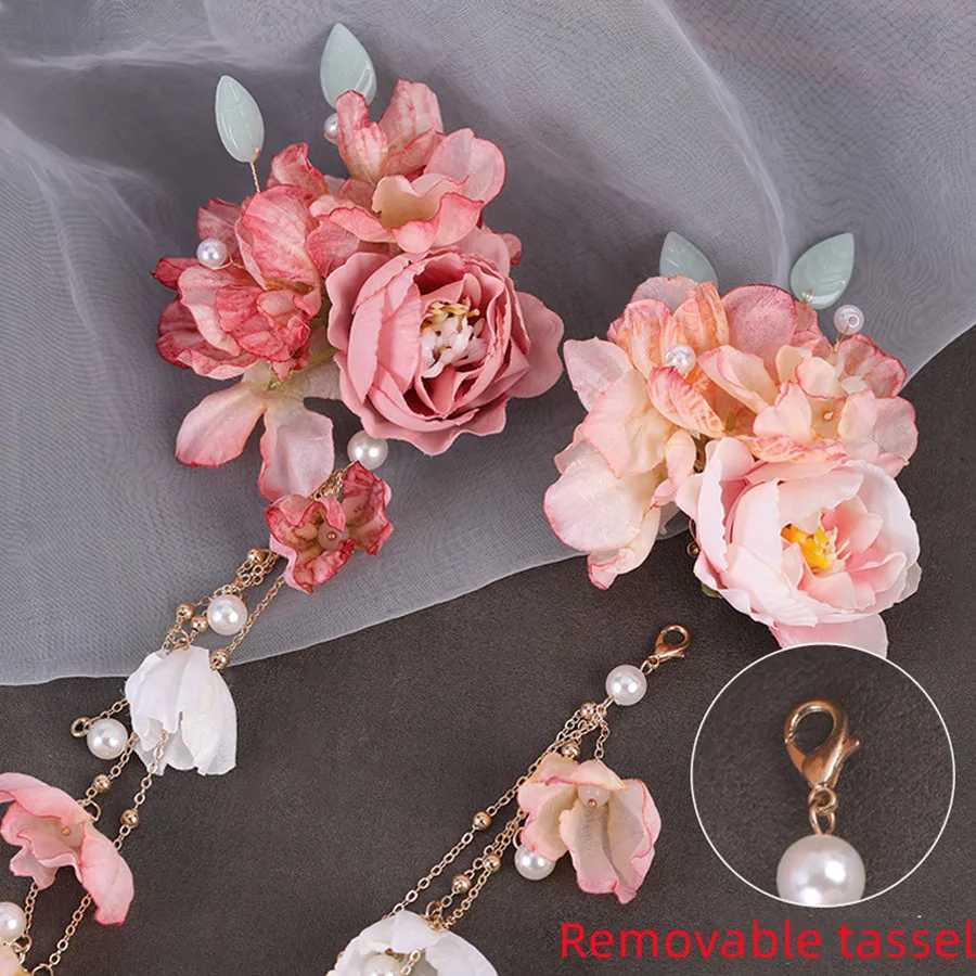 Fashionable retro duckbill clip U-shaped hair clip Chinese Hanfu wedding hair accessory girl bride party headpiece accessory W241007