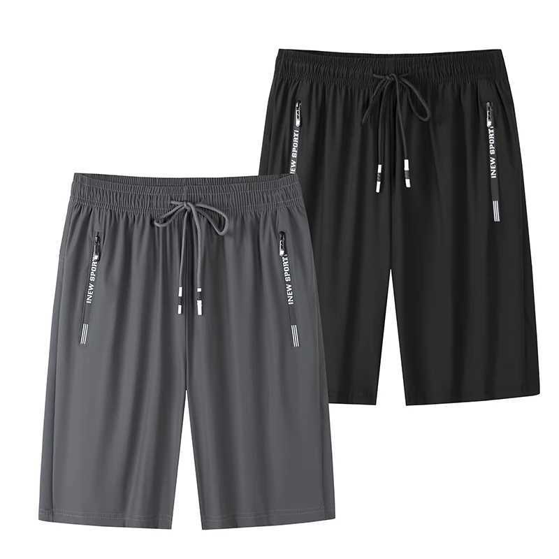 Summer mens sports shorts Bermuda clothing fitness jogging shorts ice silk breathable thin shorts large-sized casual shorts 8XLW240713