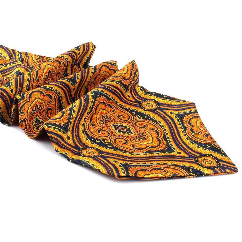 New fancy Paisley mens cash tie wedding formal tie Ascot Scrunch from the UK gentleman polyester soft neck tie luxury W241007