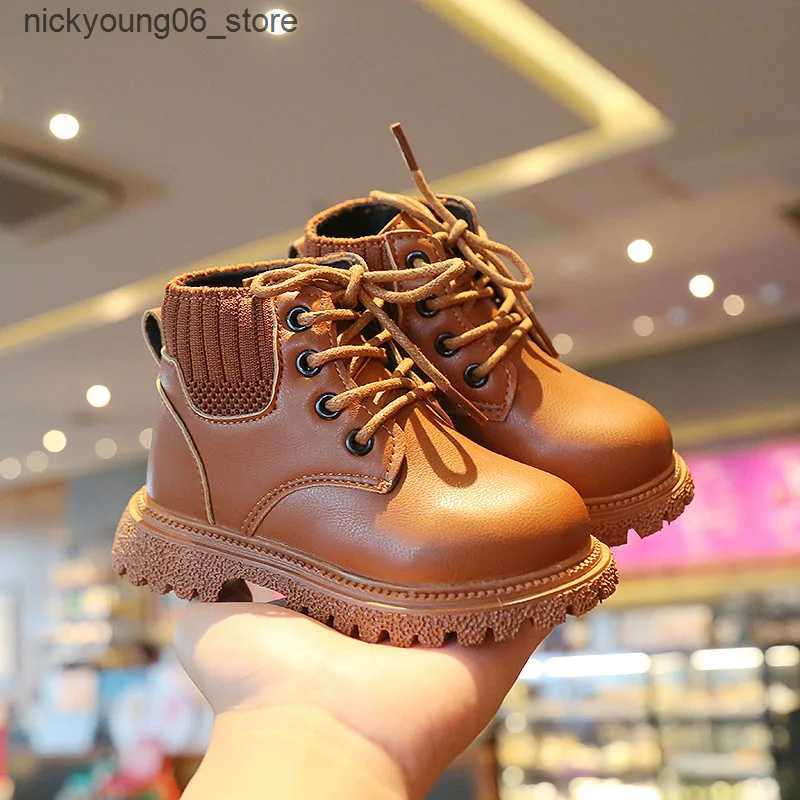 Boots Baby Boots Kids Shoe for Girl Winter Shoe Solid Ankle Boots Baby Girl Shoe Snow Boot Boy Boot Toddler Boot Zapatos Nia Botas L240910