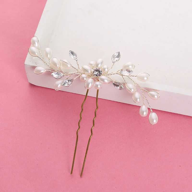 New Hot Selling Elegant Bridal Beads Handmade Flowers Beautiful Crystal Hair Accessories Wedding Hair Pin Bridal Decoration W241007
