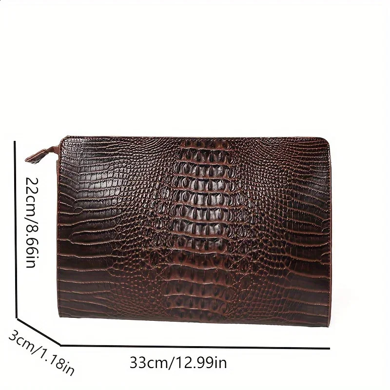 Pattern MenWomen Clutch Bags Business Bag iPad Handbags Pu Leather Envelope Bag Male Wallet 240924