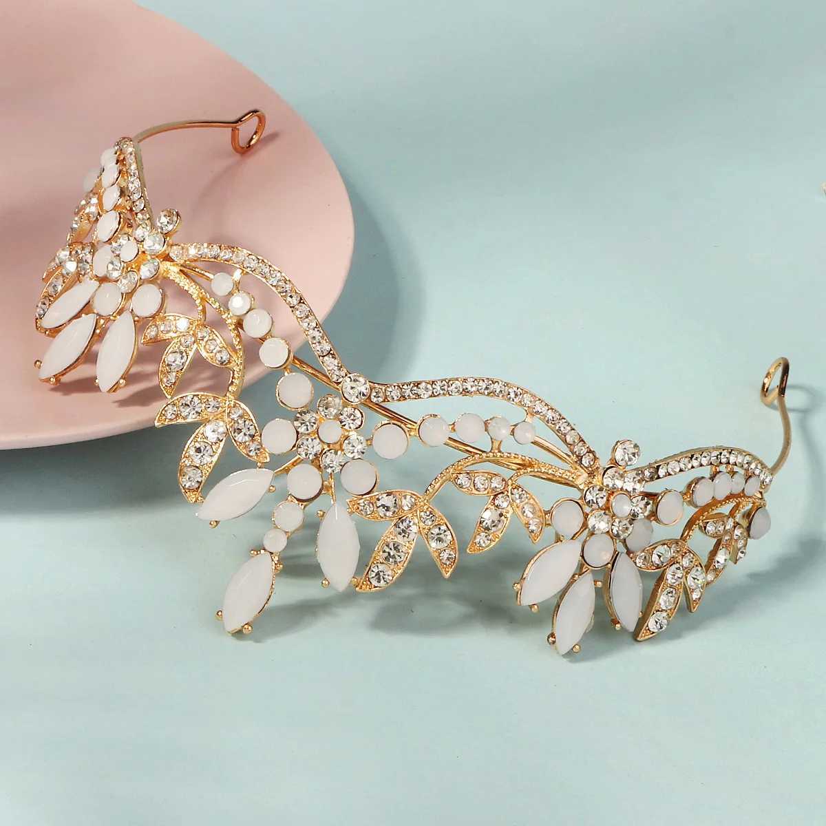 Miaolo Fashion Alloy Crystal Princess Crown Party Jewelry Hair Accessories Luxury Metal Hair Band Wedding Bridal Headwear W241007