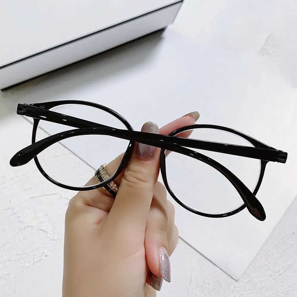 Fashion Myopia Glasses For Women Men Optical Spectacles Vision Care Eyeglasses Round Frame EyewearX241008