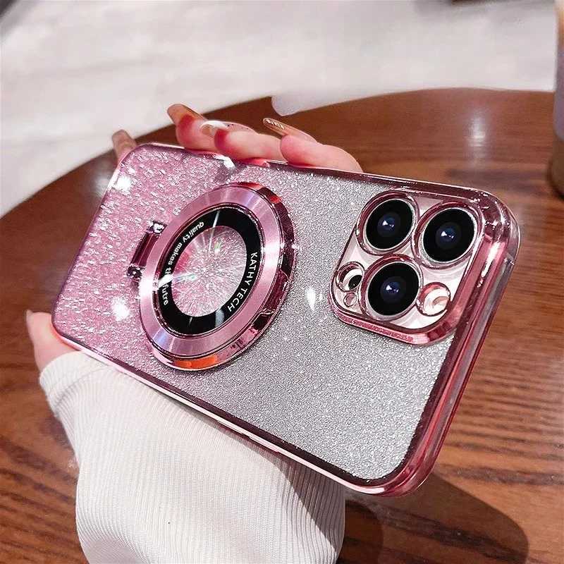 Luxury Case Gradient Glitter Stand Case for iPhone 16 16Pro 16Plus 16ProMax 14 13 12 11 Pro Max 15 Plus 11Pro 12 15 Promax Soft Cover Z241008
