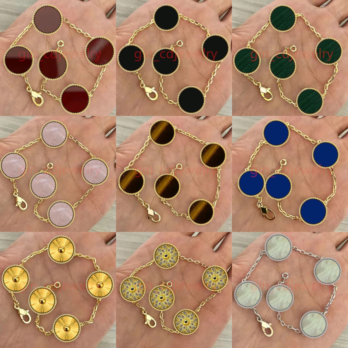 Fashion Classic Lucky Bracelet 18K Gold Plated Engagement Jewelry for Women and Girls Valentine's Day Mother's Day