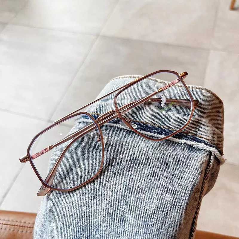 New Style Men Women Eyeglass Frames Polygon Shape Anti Blue Light Woman Glasses TR90 Material Glasses TrendyX241008