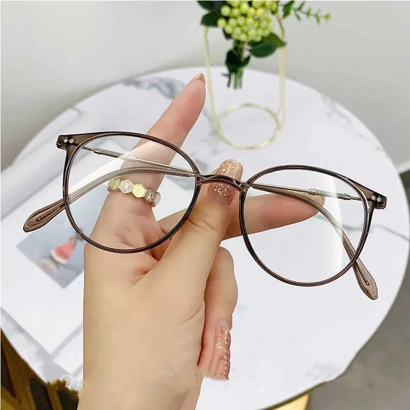 Trend Optical Computer Transparent Universal Glasses New Fashion Anti-Blu-Ray Women Eyewear Retro Myopia Men Eyeglasses FrameX241008