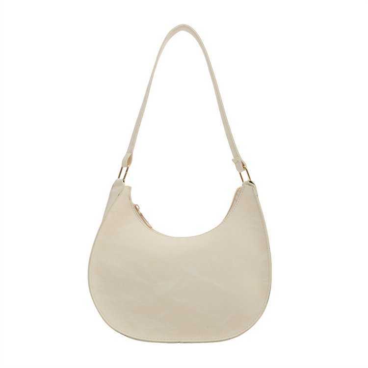 CMM Solid Color Simple Underarm Bag Spring Summer New Versatile Shoulder Bag High End Korean Version Dumpling Crescent Bag