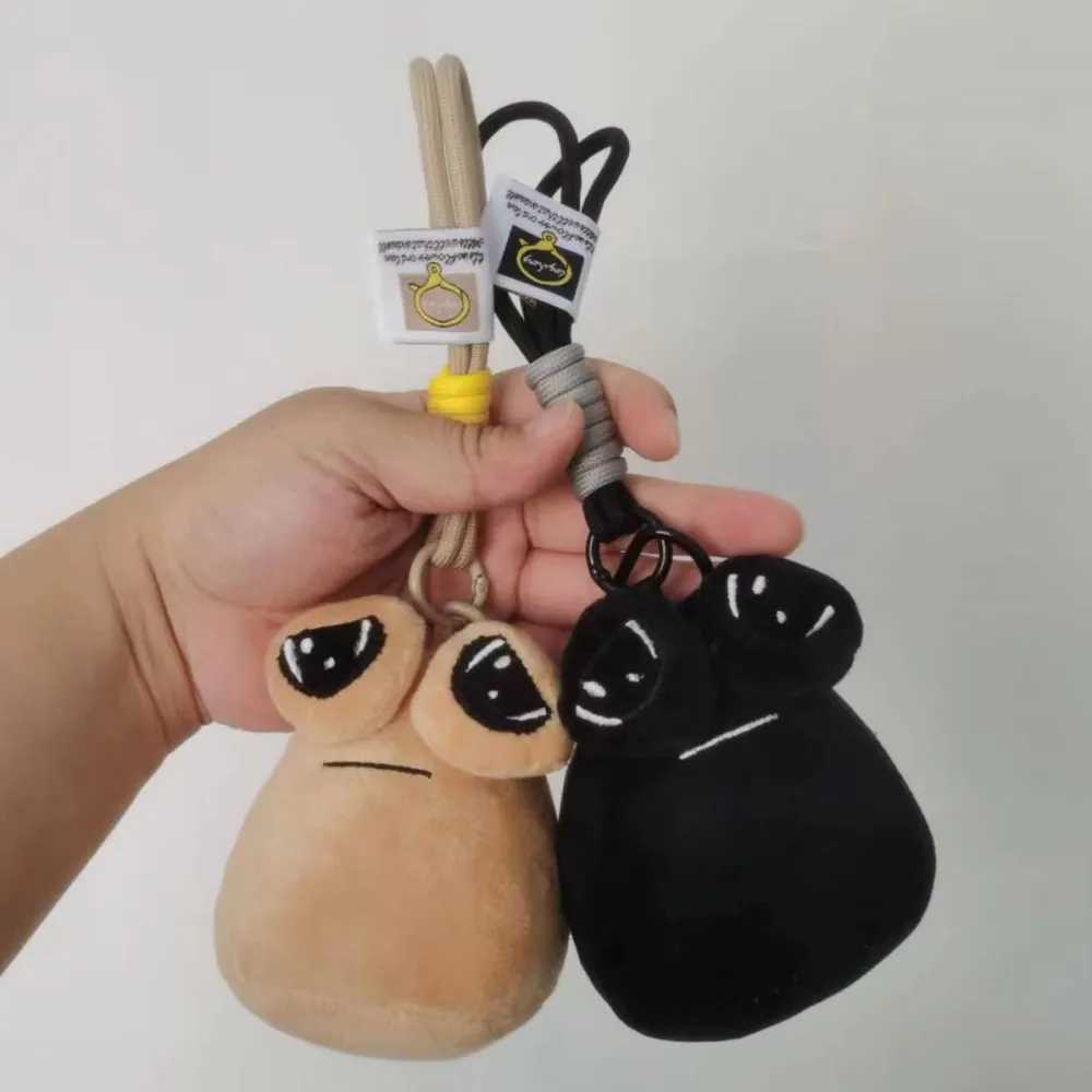 10cm Hot Game My Pet Alien Plush Keychains Furdiburb Emotion Alien Soft Toy Keyring Stuffed Animal Pou Doll Bag Pendant GiftsX241008