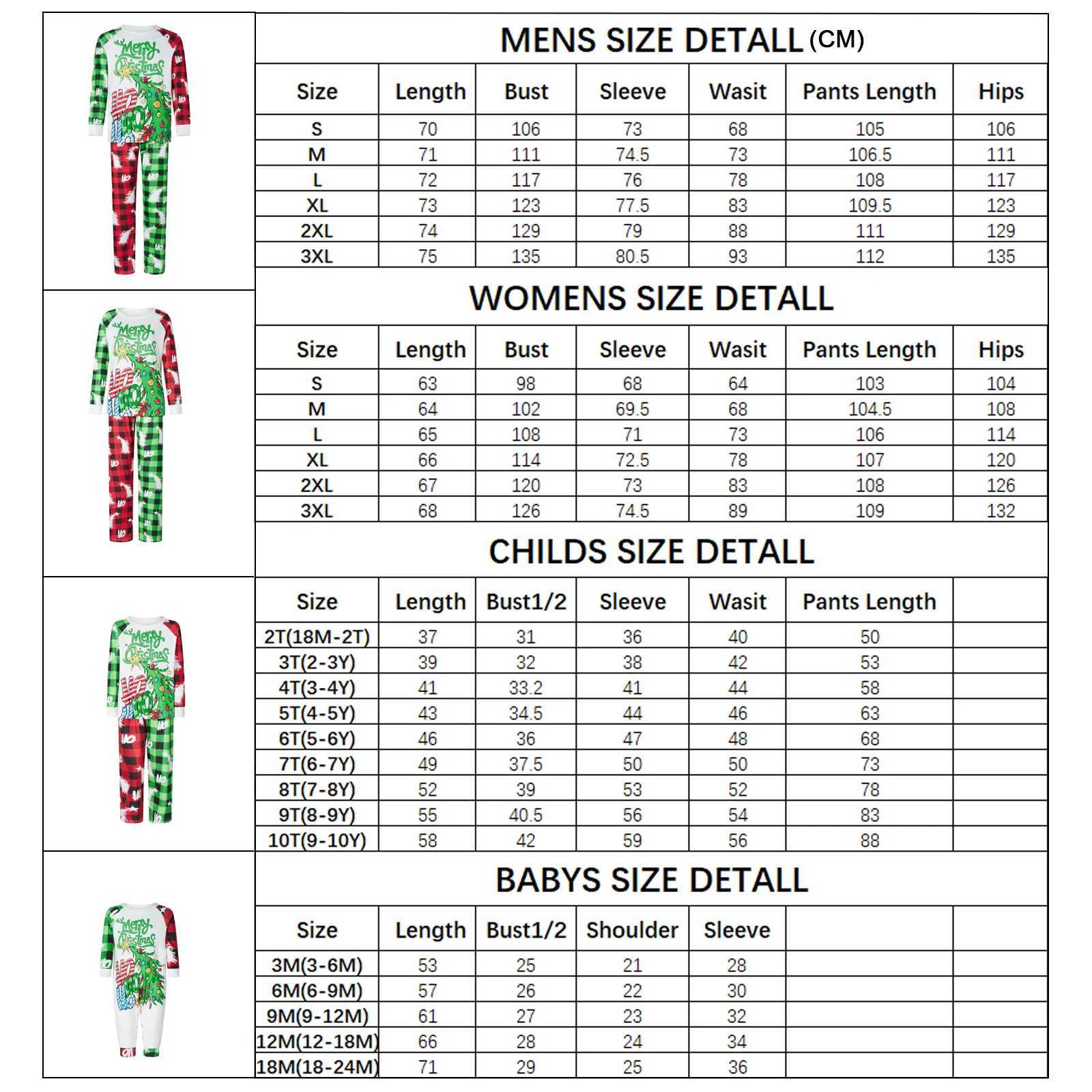 Family Christmas Matching Set Pajama Set Christmas Tree Printing Mom Dad Child Home Set Baby Hoodie Family Appearance W241008