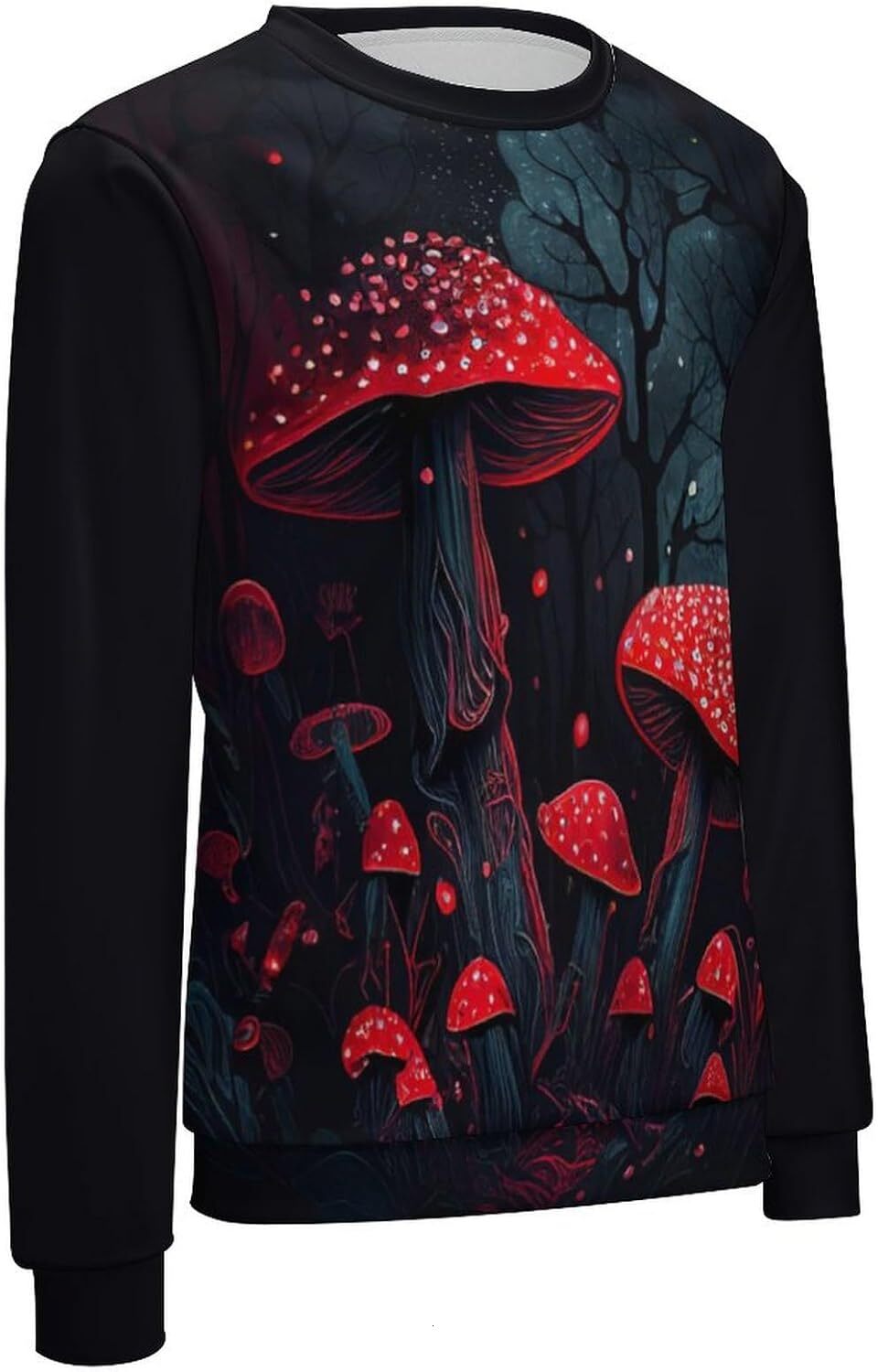 Long Sleeve Shirts for Men sweatshirt Men's Hippy Mushroom Fashion Sweatshirt Novelty Graphic Round Neck Pullover TopsTee Streetwear Casual tops 