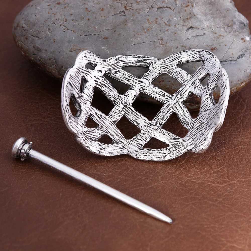 Classic Viking Celtic Knot Hair Womens Hair Slide Retro Silver Fashion Norwegian Medieval Jewelry Accessories Wholesale W241007