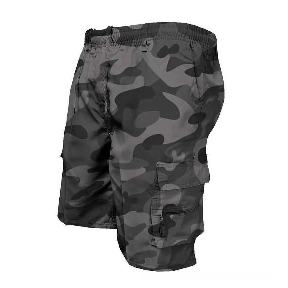 Summer military shorts mens Tati cargo shorts multi pocket cutting Trouser sports hiking five point pants casual jumpsuitW240713