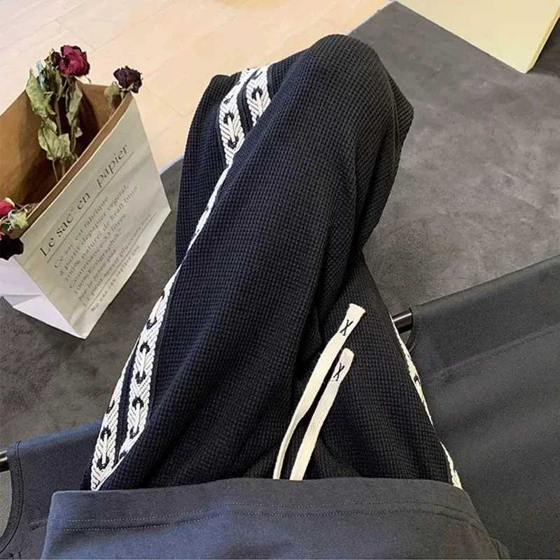 Mens Sweatpants Grey Trousers Wide Leg Man Sweat Pants Straight Baggy Slacks Summer Tracksuit Bottoms Stylish 2025 New InX241008