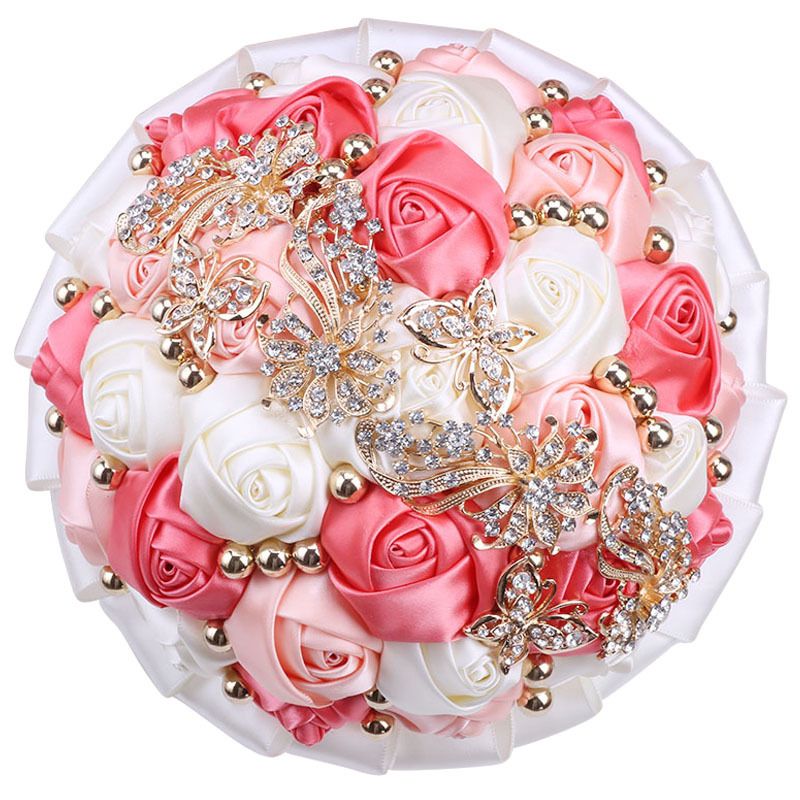 Chic Bridesmaid & Bride Bouquet Set - Premium Quality Wedding Flowers