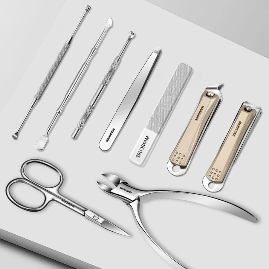 ly arrived ergonomic foot massage kit nail clip stainless steel professional nail clipper tool with luggage kit 241008