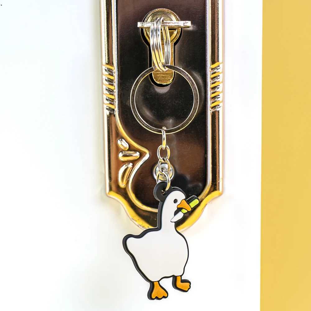 1/11 Fun Animal Keychain Girls Rud Duck Pandas Corgi Keychain Cat Keychain Backpack Suitable for Women and ChildrenXJ250409