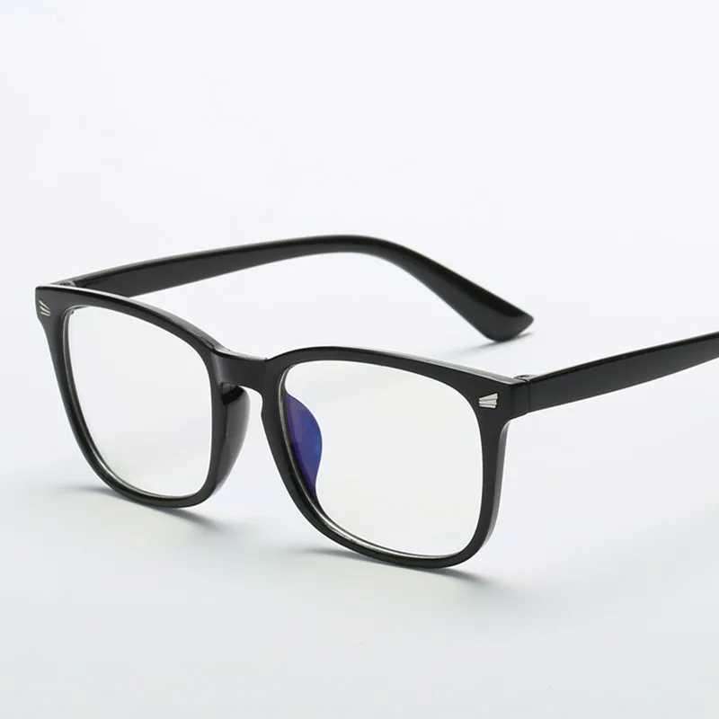 2020 Fashion unisex Square glasses plain glasses full frame glasses for men and women radiation protection Optical glassesX241008