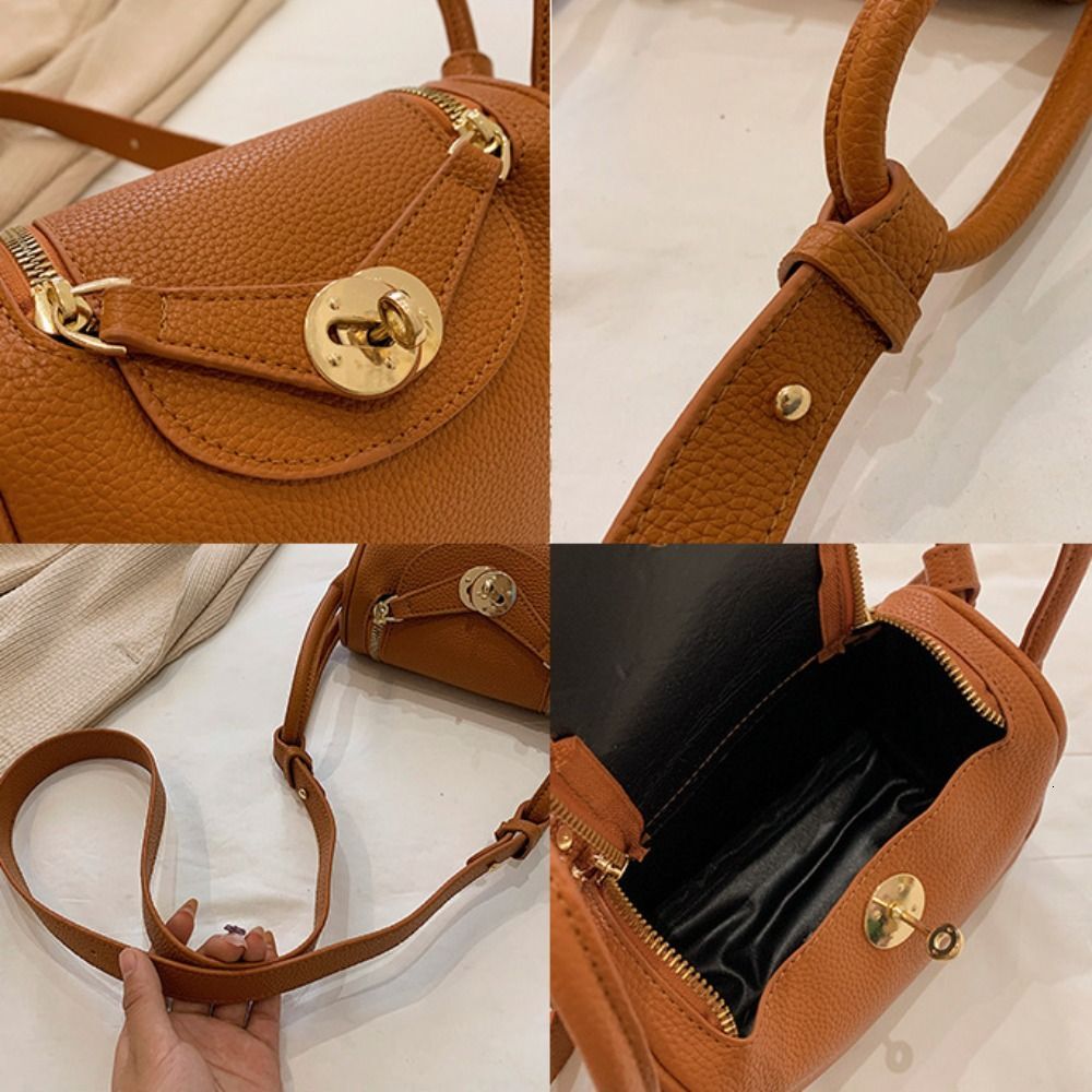 Leather Small Crossbody Bags For Women Handbags And Purses Female Fashion Pillow Bag