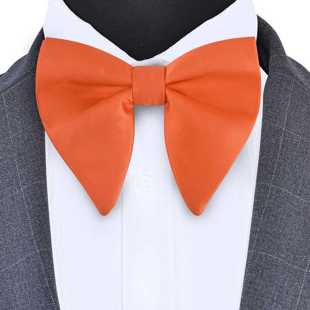 Classic silk pure green red black large bow tie suitable for mens fashionable bow parties business offices wedding gift accessories W241007