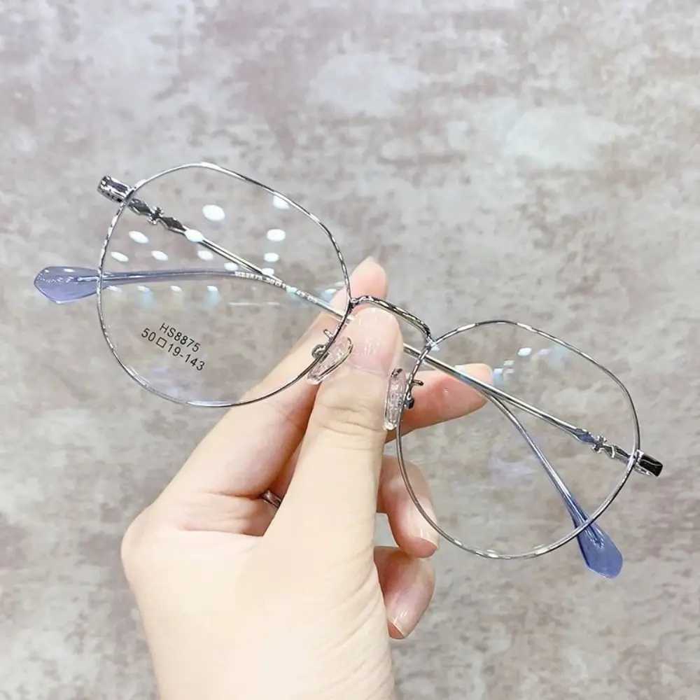 Classic Metal Square Eyeglasses Eye Protection Blue Ray Blocking Computer Goggles Portable Men Women Office Frame EyewearX241008