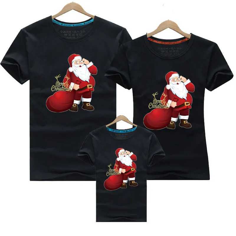 2020 Christmas Deer Dad Mom Baby Family Set Family Appearance Christmas Family Matching Clothing Mother Daughter Father Son T-shirt W241008