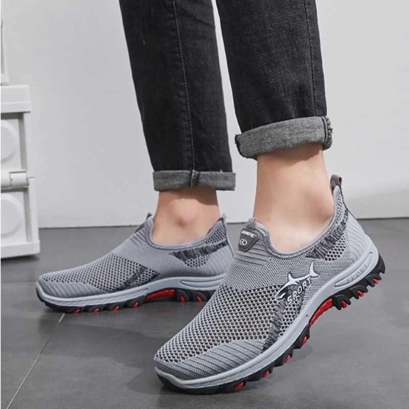 Breathable mens sports shoes summer mens casual shoes comfortable and non slip outdoor mens driving and jogging shoes Y241008