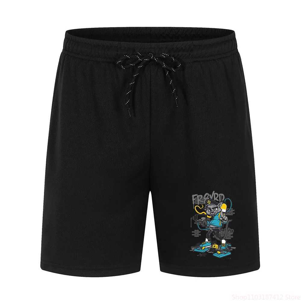 Mens Summer Printed Mesh Breathable Shorts Gym Sports Drawstring Quick drying Running Casual Five point Sports Pants S-4XLW240713