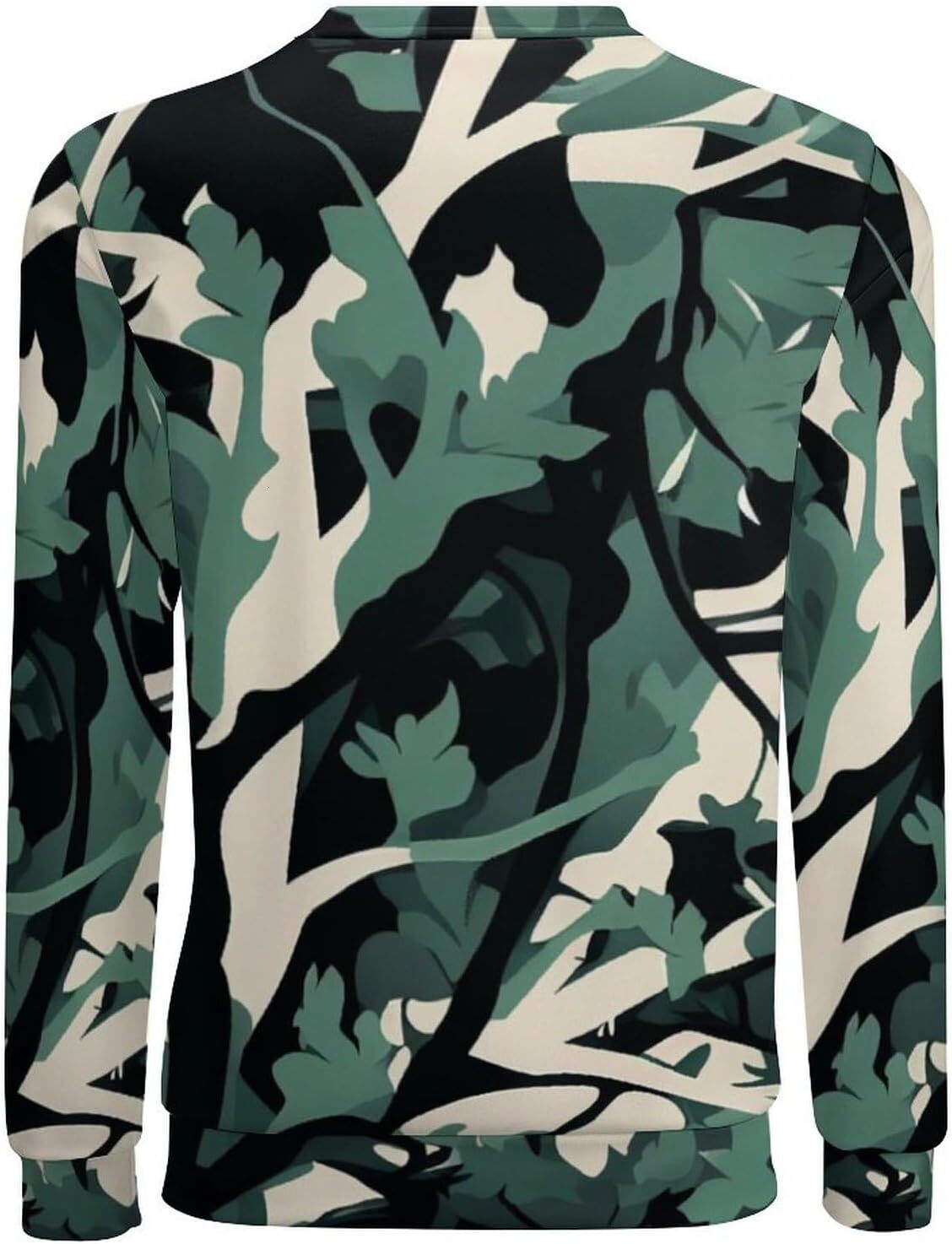 Long Sleeve Shirts for Men sweatshirt Men's Casual Streetwear Camo Long Sleeve Sweatshirt Crew Neck Pullover Activewear T shirt Tee Streetwear Ca