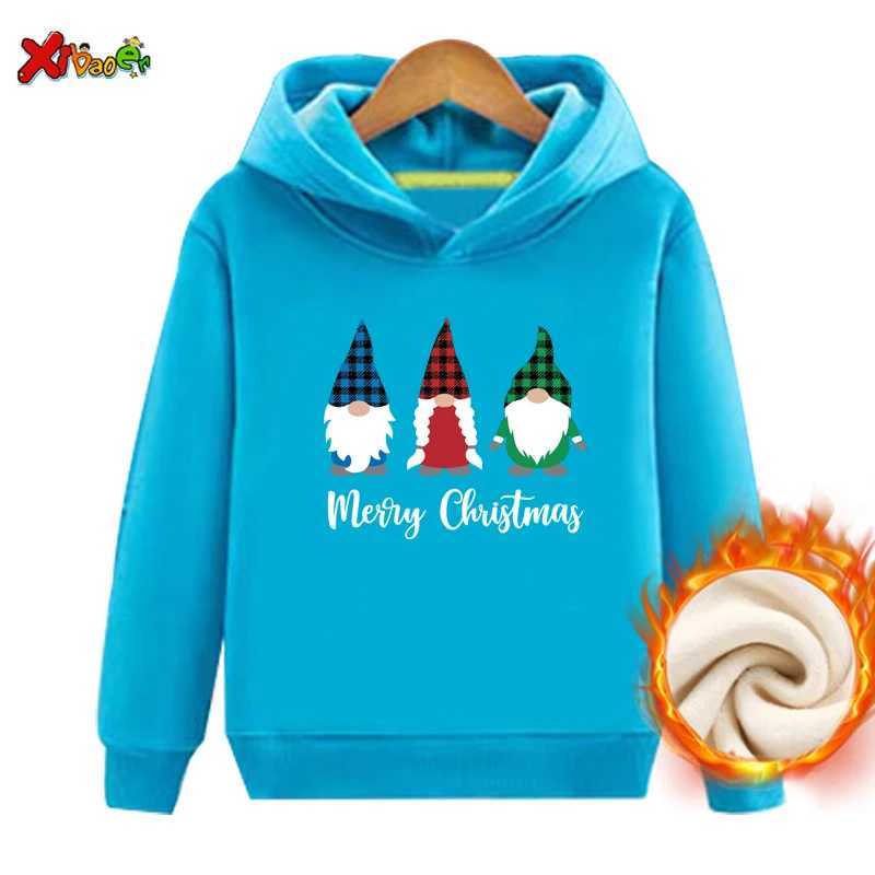 Christmas Family Hoodie Warm Winter Childrens Clothing Zipper with Velvet Sweater Adult Childrens Clothing Matching Couple Set W241008