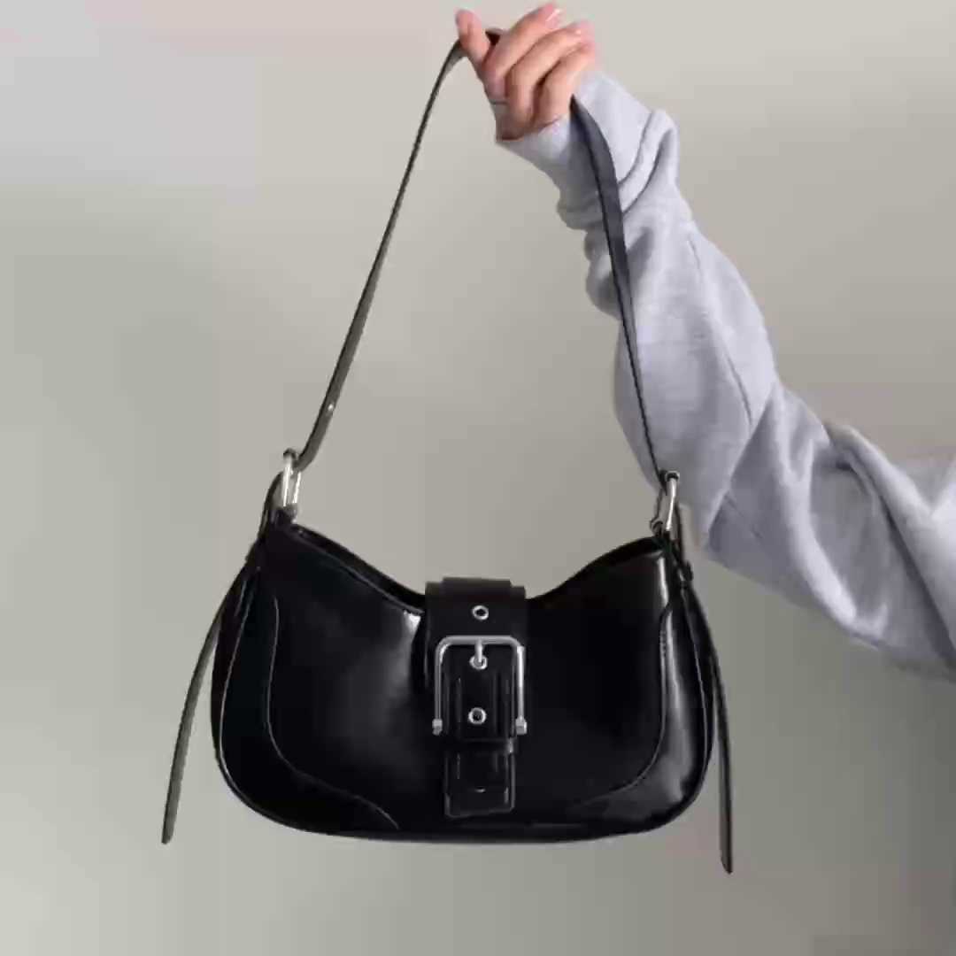 CMM New Spicy Underarm Bag for Women Unique Texture Simple Crescent Bag Single Shoulder Cross Shoulder Bag