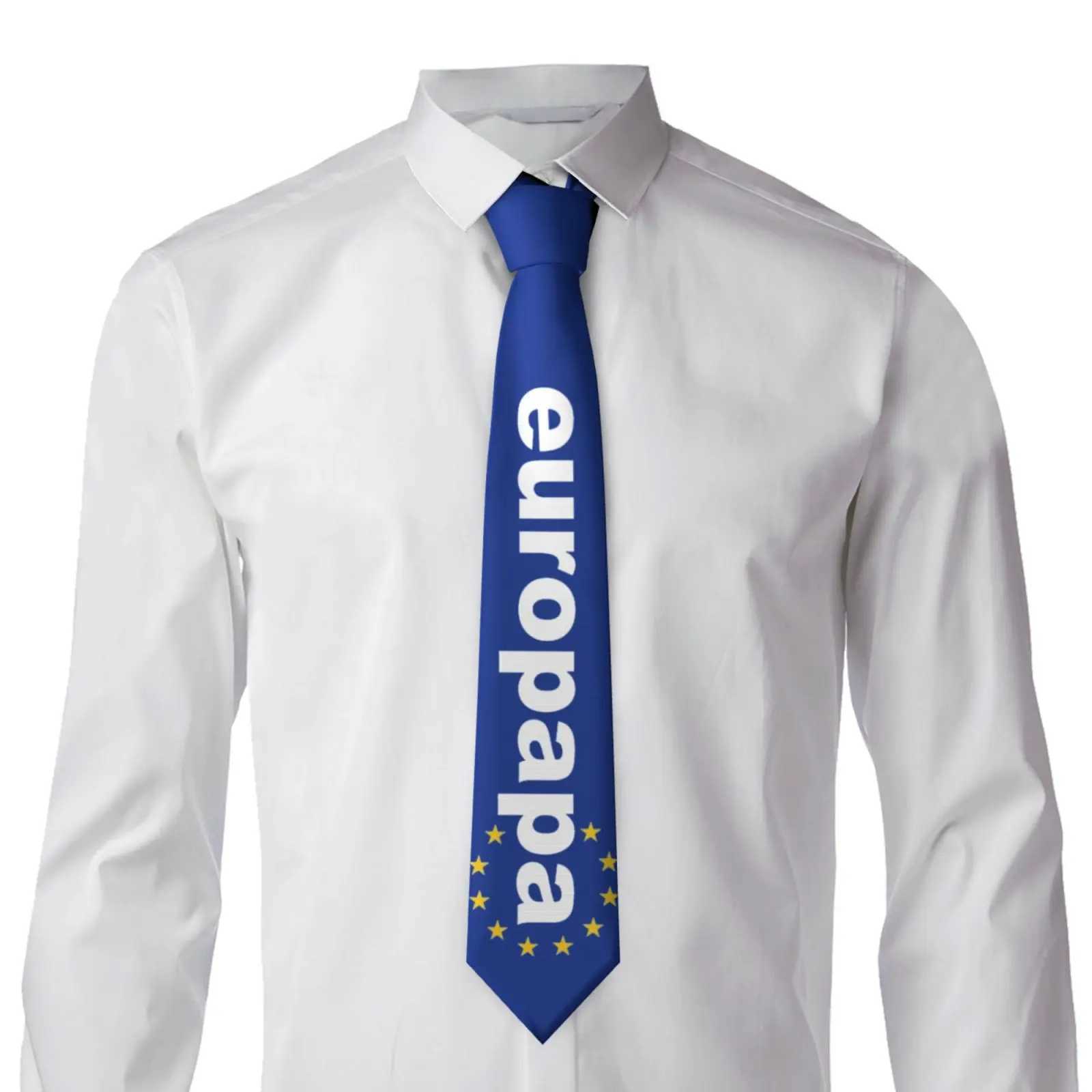 Joost Klein Europapa Tie Eurovisits 2024 Dutch Tie Vintage Casual Tie Mens Daily Wearing Tie Accessories W241007