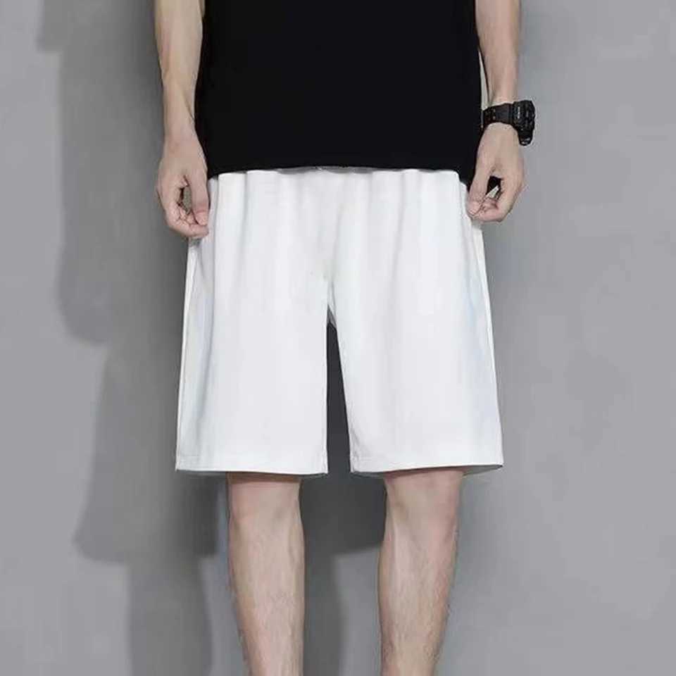 Summer mens loose casual sports shorts fashion version lightweight streetwear vacation/daily solid colorW240713