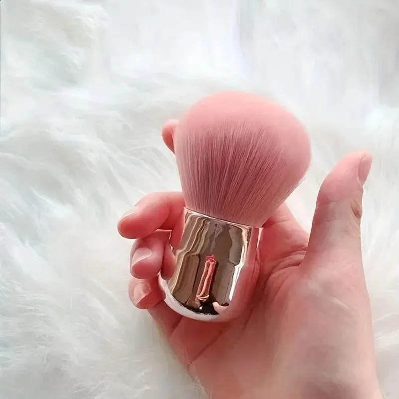 1 large powder makeup brush pink multi-function foundation make-up pink carving bronze makeup brush 241008