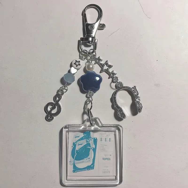Handmade wave to earth phone charm fish beaded keychainX241008