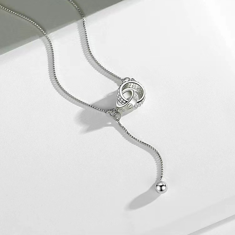tassel collarbone chain, women's niche design, light accessories, simple and cool breeze
