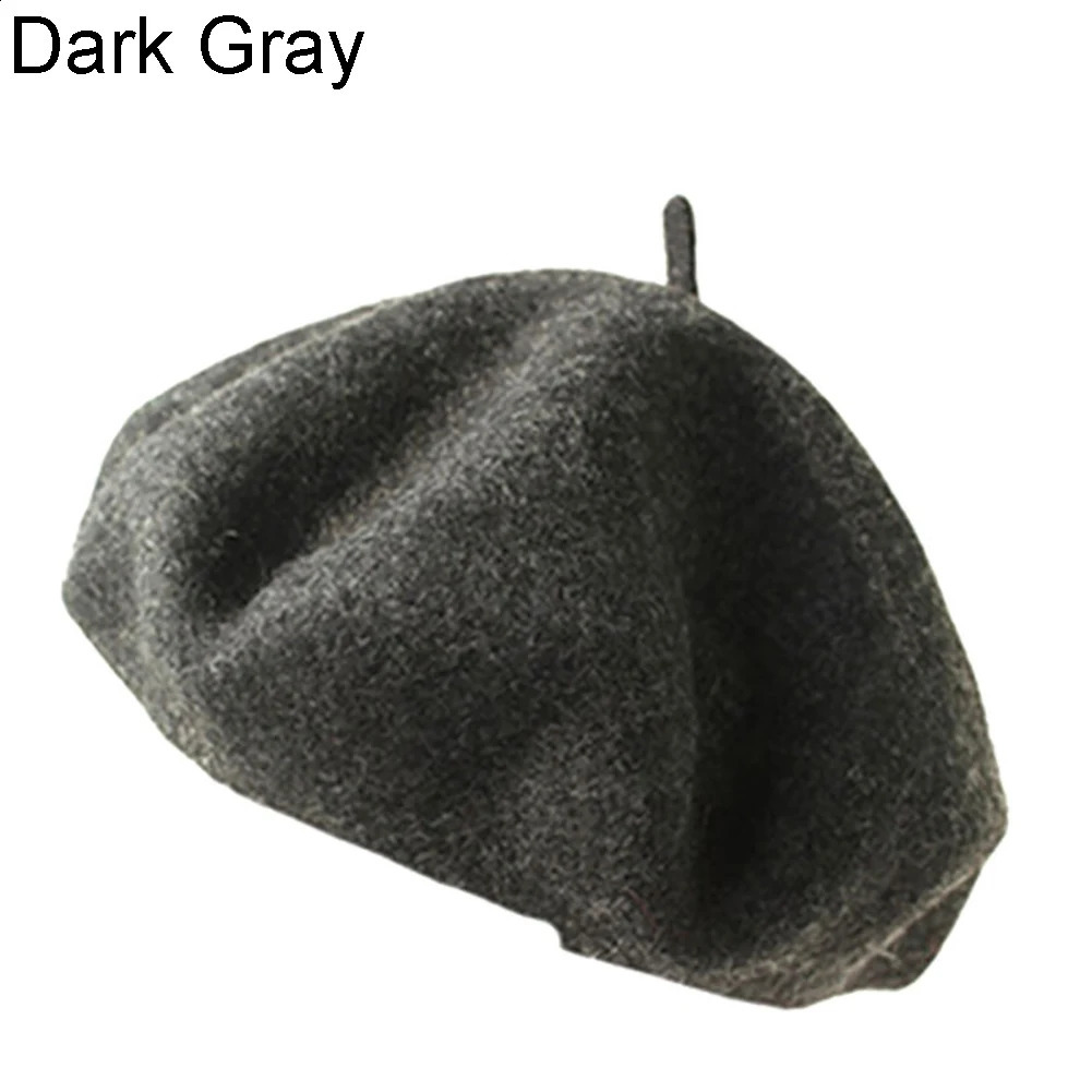 Fashion Classic Solid Color Winter French Style Beret Artist Hat Wool Felt Casual Womens Hat Comfortable Christmas Gift Spring and Autumn 241007