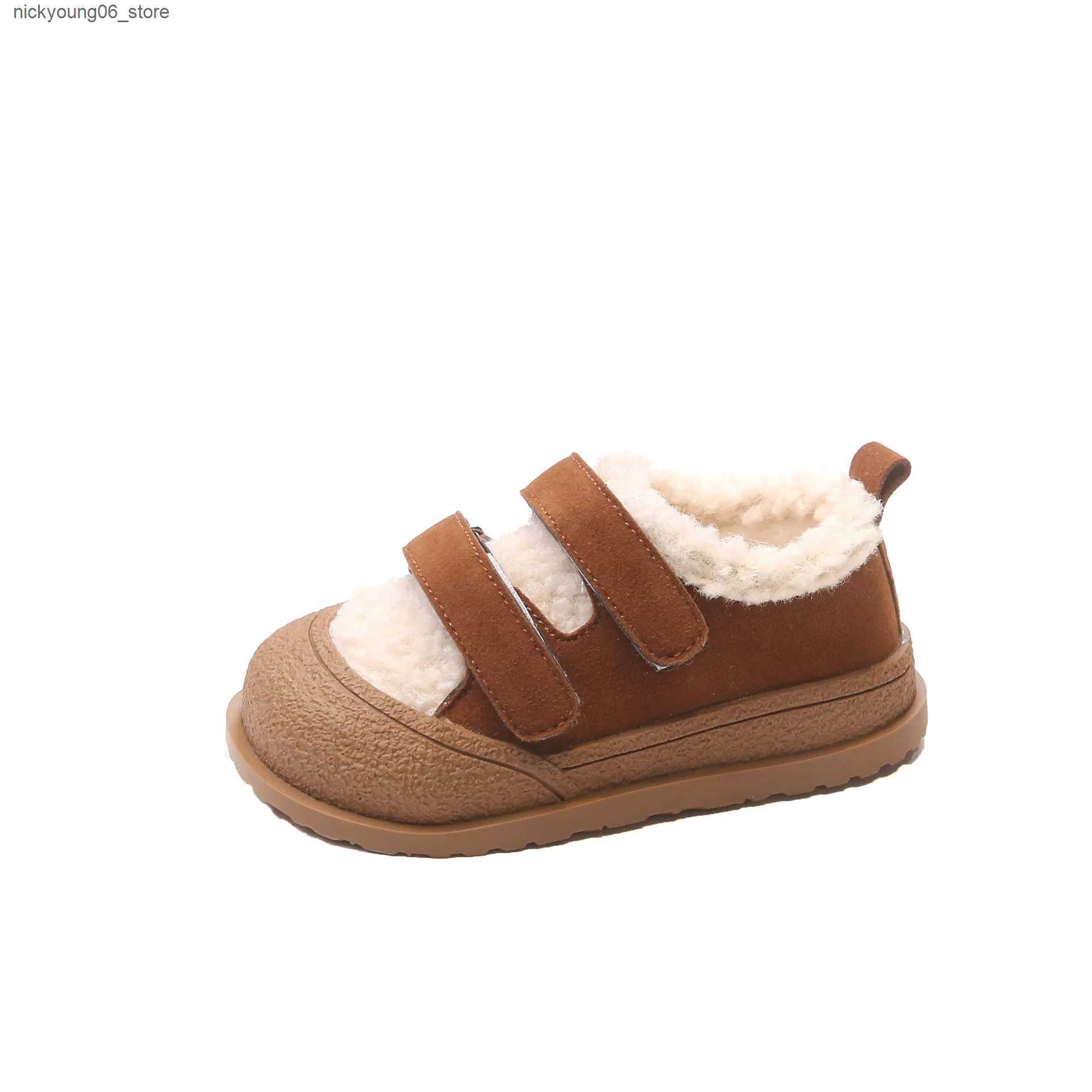 Boots Girls Shoes Winter Baby Boy Girl Boot Infant Shoe Child Plush Boot Comfortable Anti-Slippery Kid Casual Shoe Princess Plush Shoe L240910