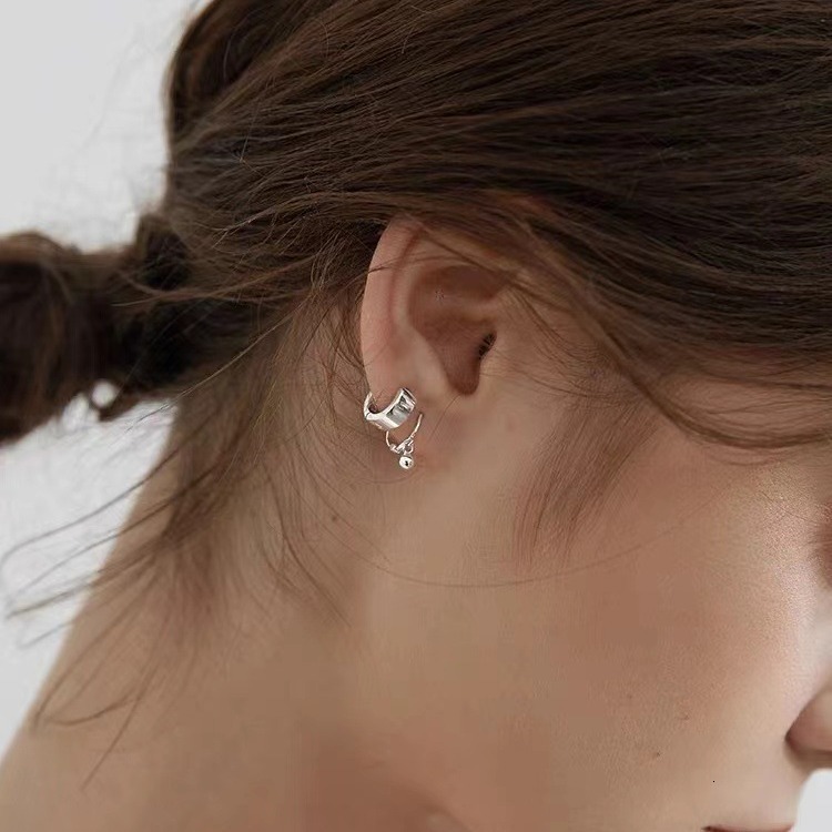 plated temperament, internet famous female earrings, small and niche earrings