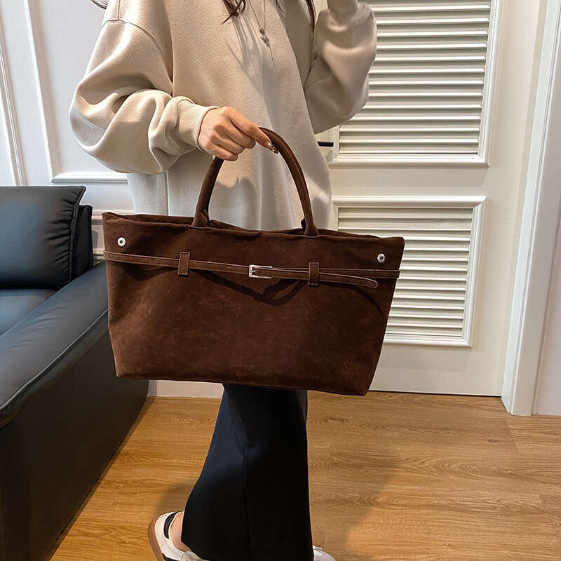 Bag For Women New Autumn And Winter Suede Frosted Leather Handbag Shoulder Tote Armpit Bag Trendy