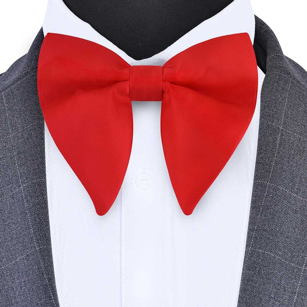 Classic silk pure green red black large bow tie suitable for mens fashionable bow parties business offices wedding gift accessories W241007