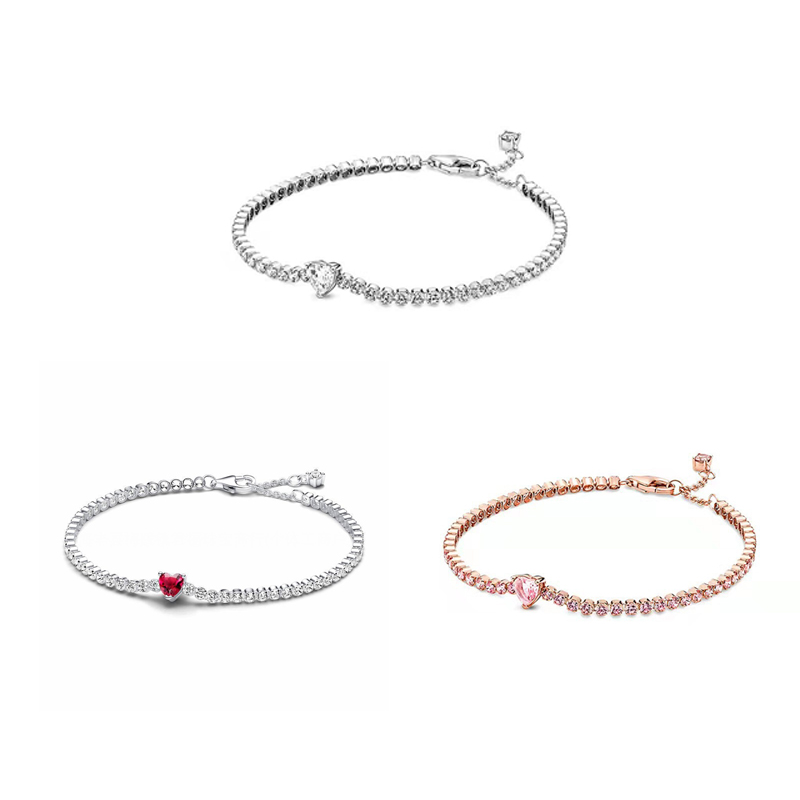 Luxury Designer Adjustable Full CZ Diamond Bracelets Women Authentic fits pan s925 Sterling Silver Birthday Christmas Gifts Jewelry BR102