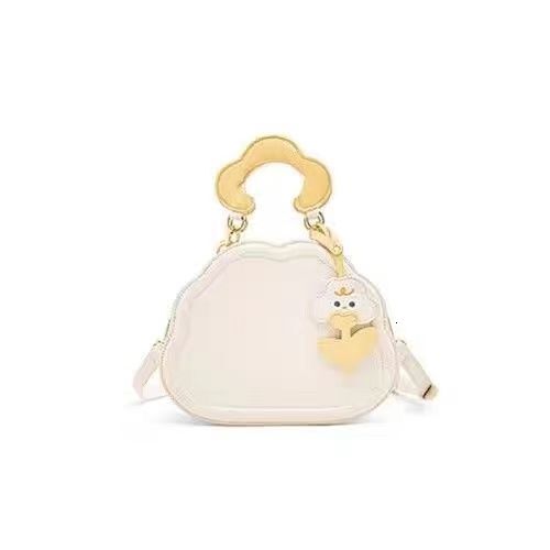 2024 New Designer Handbag Cream Cloud Summer Multi functional Handbag Cute Slant Shoulder Bag
