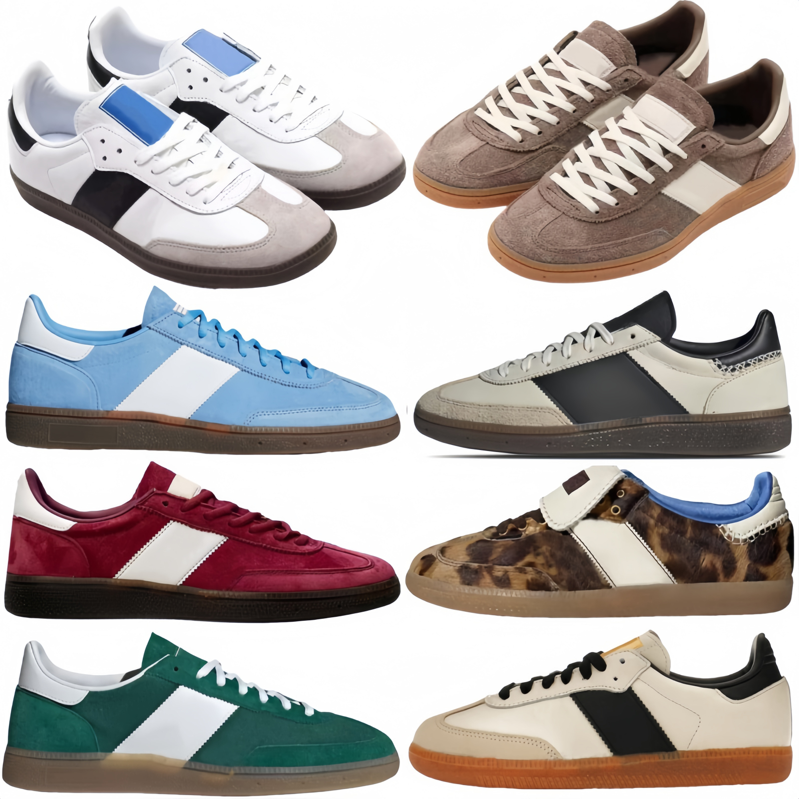 Og Trainers Skate Free Shipping Shoes Women Handball Shoes Indoor Vegan Pony Leopard Print Shoes Designer Notitle Cuase Shoes Men Womens Pink Velvet Black White