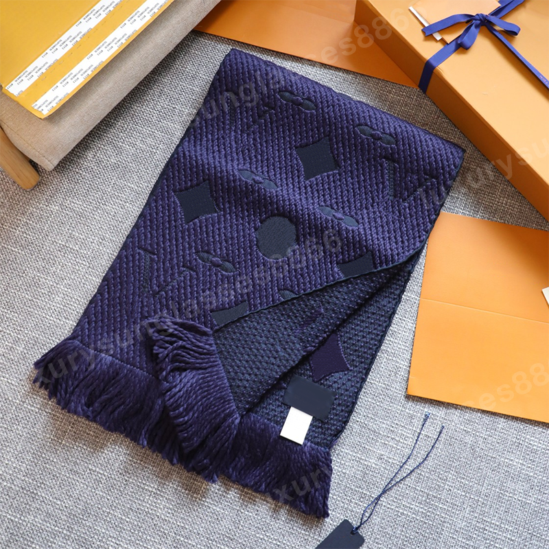 Designer Winter and women's men's Cashmere Length 175*30 Embroidered Alphabet scarf shawls in 15 colors with box a wo
