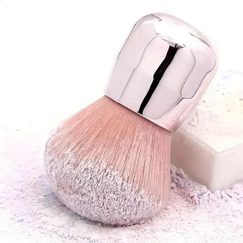 1 large powder makeup brush pink multi-function foundation make-up pink carving bronze makeup brush 241008