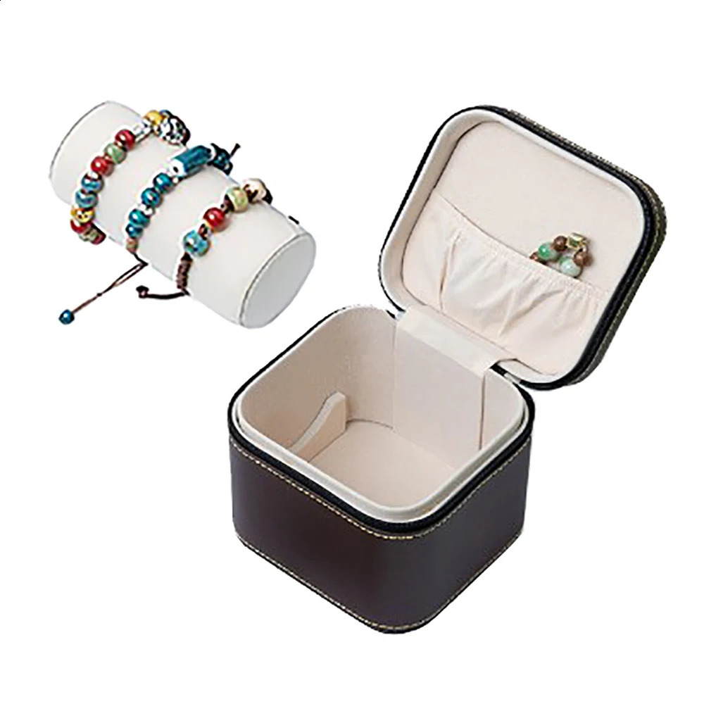 High quality watch jewelry storage box velvet bracelet pad bracket PU bracelet chain display box bracelet bead chain packaging box 240924