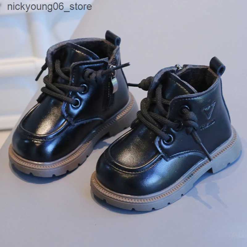 Boots Winter Kids Shoes Fashion Children Snow Boots Plus Velvet Warm Toddler Baby Boot Boys Girls Outdoor Non-slip Casual Cotton Shoes L240910