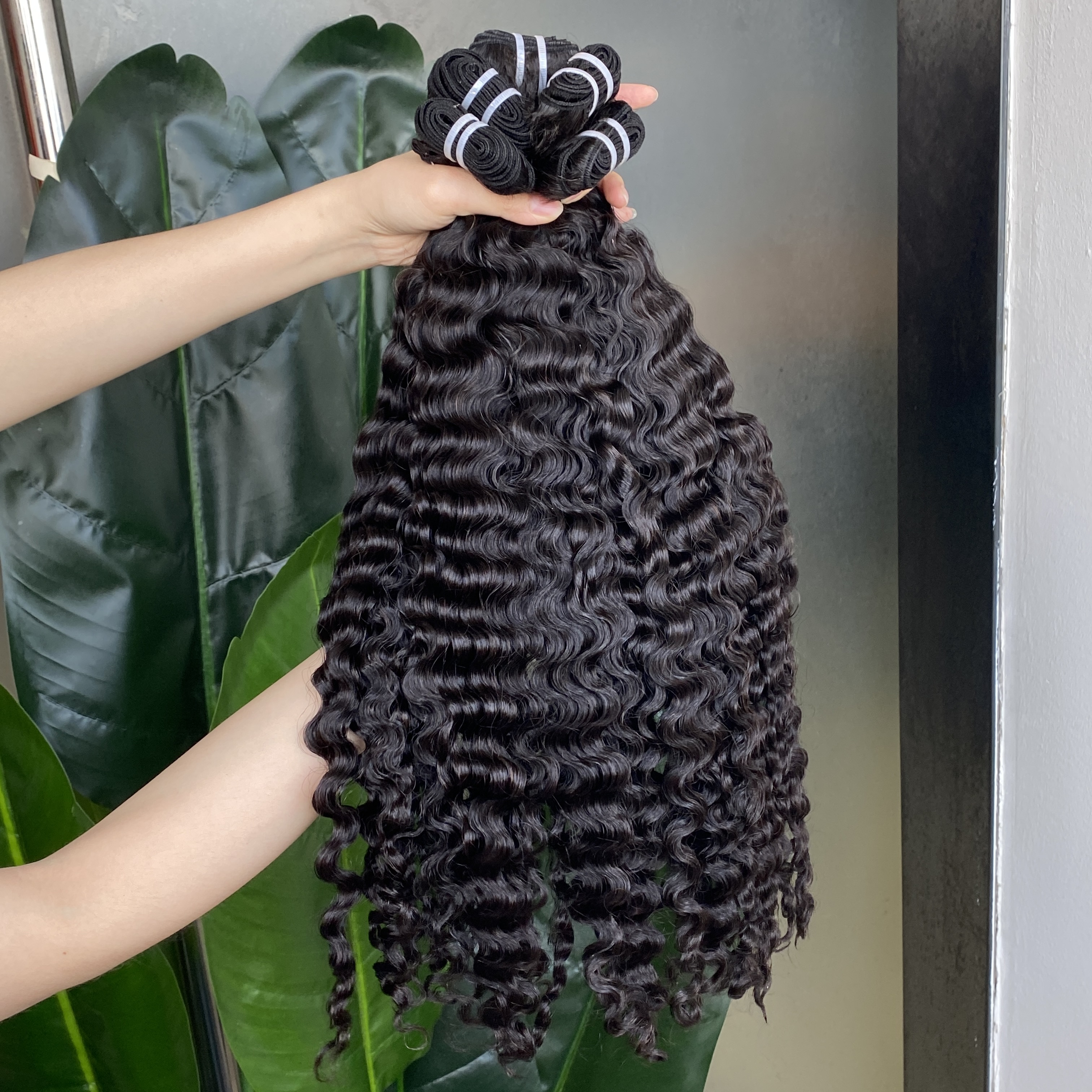 Burmese Curly Bundle Weave 1Pcs 100g 8-34 Inches Natural Color Top Quality Brazilian Peruvian Indian 100% Raw Virgin Human Hair